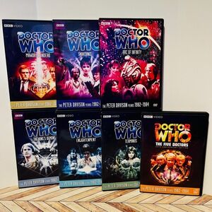 Doctor Who BBC DVD Set of 7 Peter Davison 1982-1984 5th Doctor Stories 124 - 130